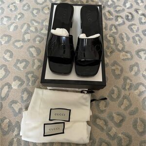 Gucci rubber block heels